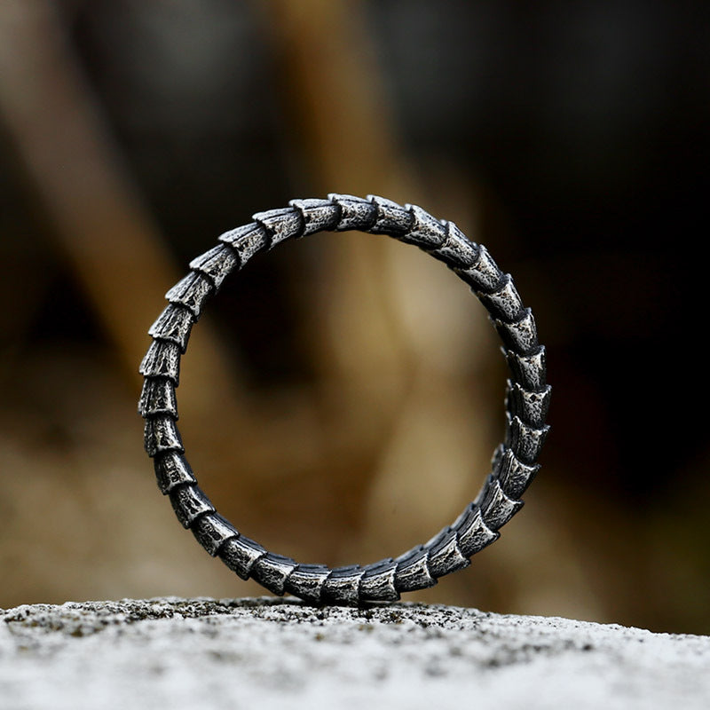 Venta al por mayor Anillos De Escamas De Dragón De Acero De Titanio